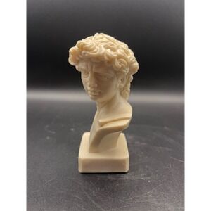VTG David Bust Sculpture - Roman Italy Statue - Neoclassical Art Decor - L. TONI